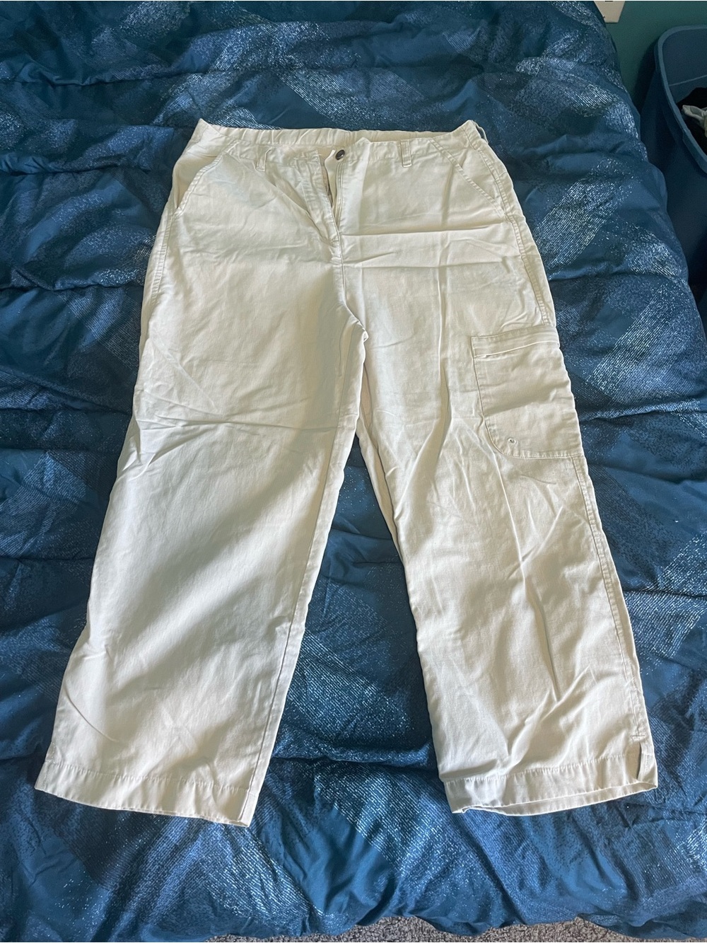 Woolrich Women’s Vintage Cream Utility Cargo Pants Size 8